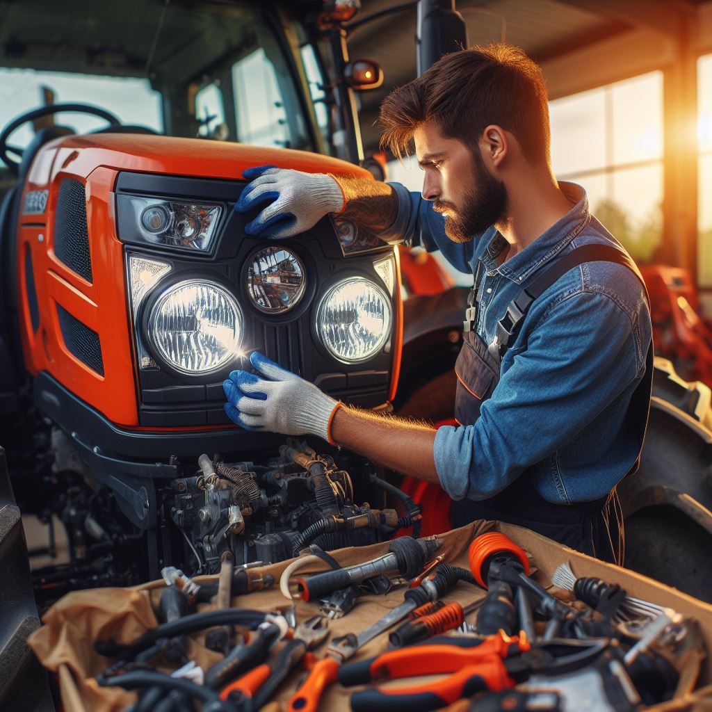 Cách thay cầu chì - Cách thay bóng đèn - thay đèn pha máy kéo